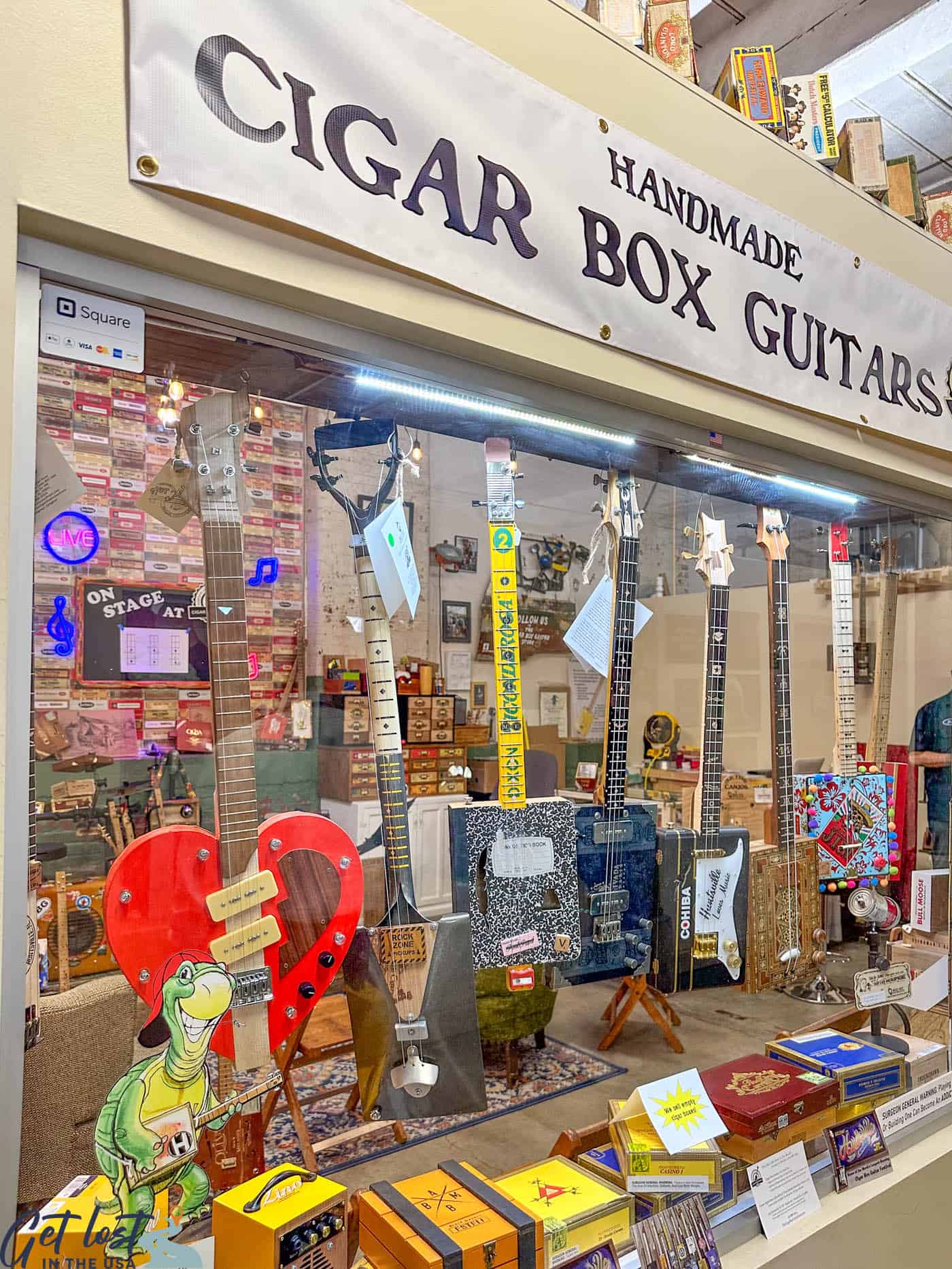 Cigar Box Guitars sign