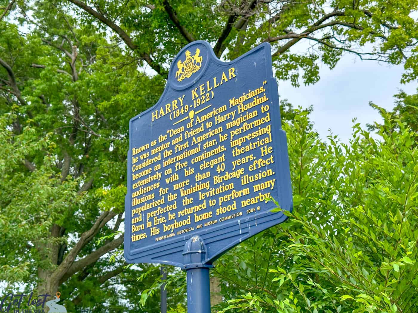 Harry Kellar historic sign