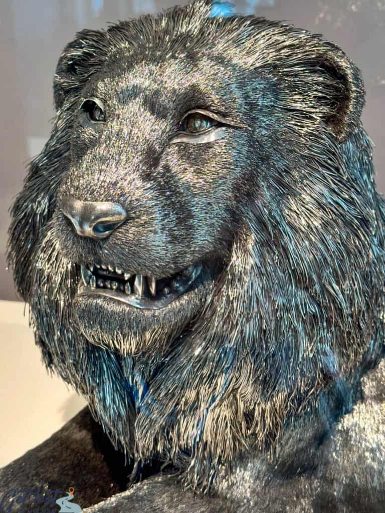 Huntsville Museum of Art silver lion