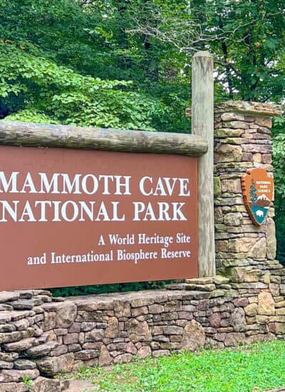 Mammoth Cave National Park sign