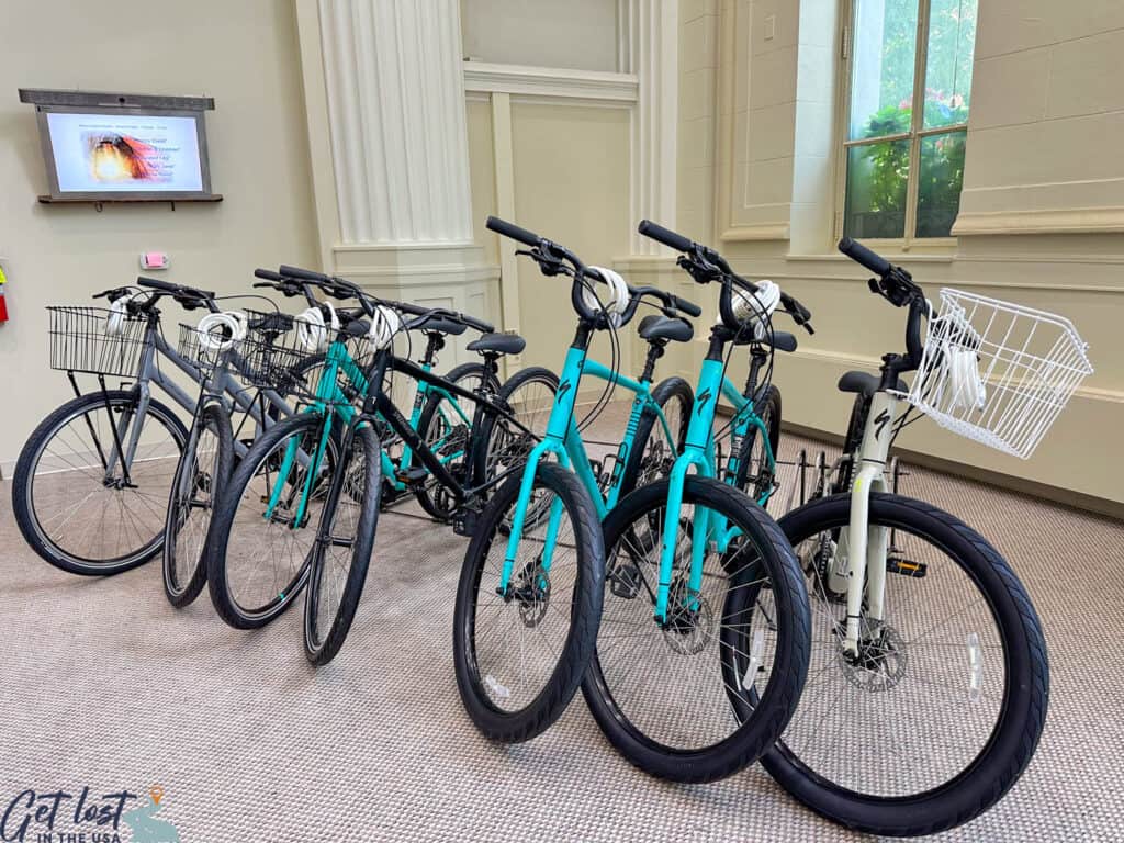 bikes at visitor center