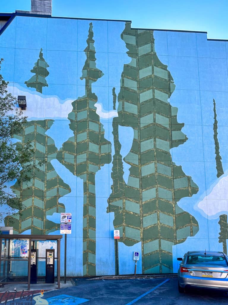 trees mural Williamsport