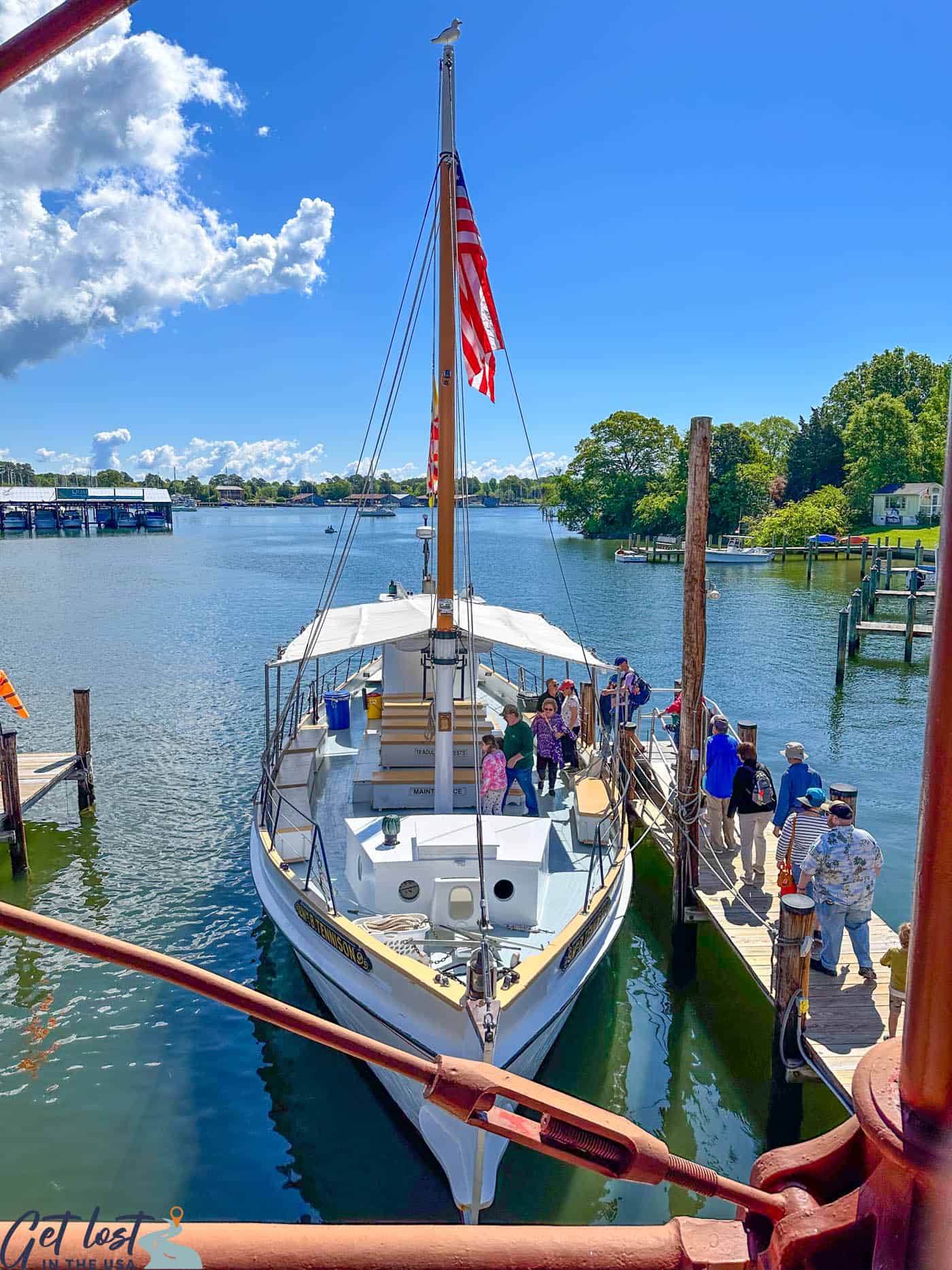 view of Wm. B Tennyson boat