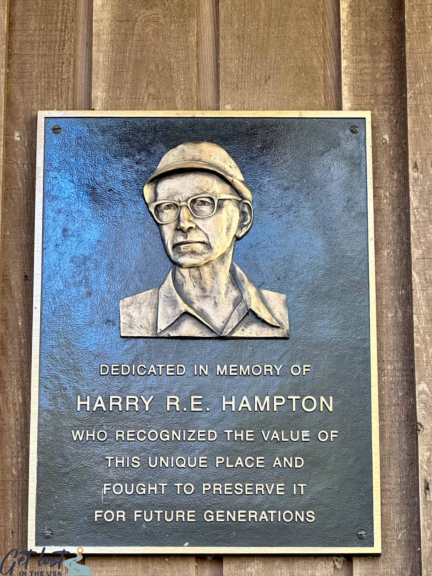 Harry Hampton plaque