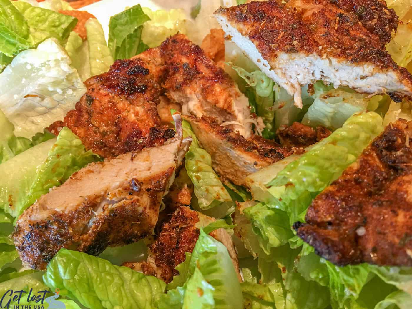 cajun chicken Caesar salad