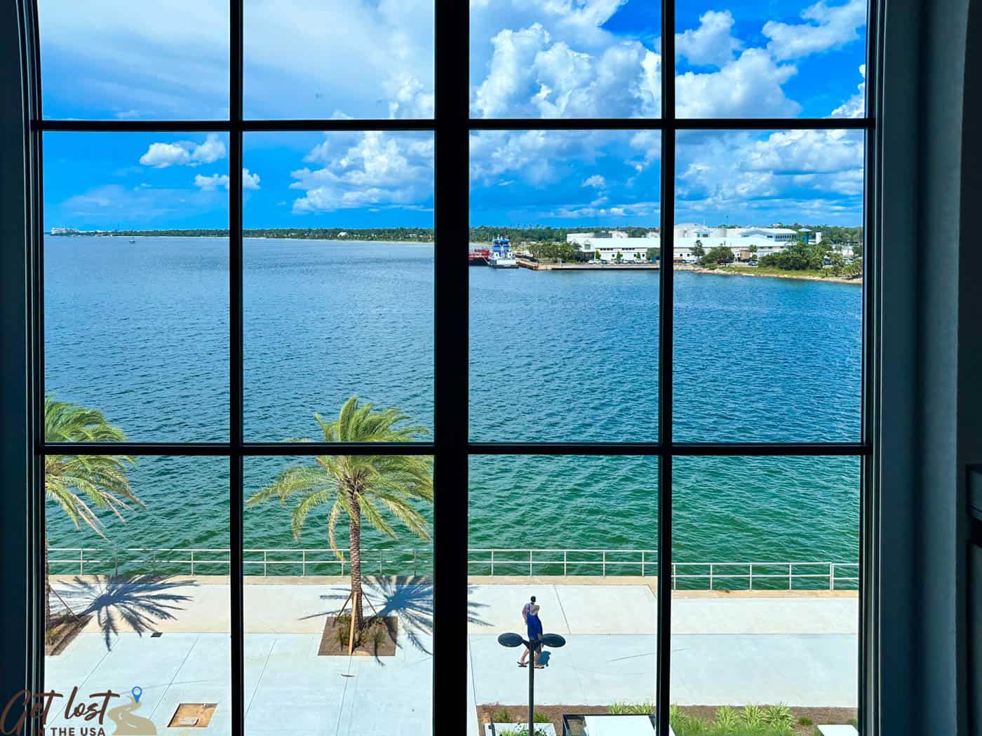 guest room view of bay from Hotel Indigo.