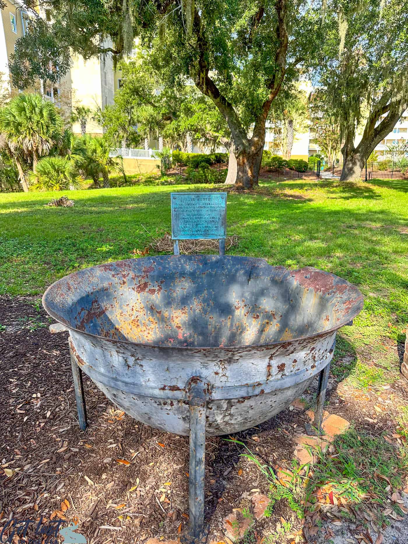 salt pot in Oaks by the Bay Park.