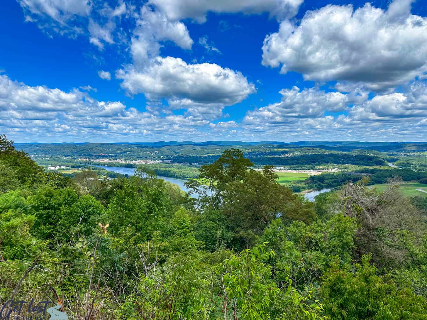 Things to do in Williamsport PA - view from Mongomery Pike Overlook