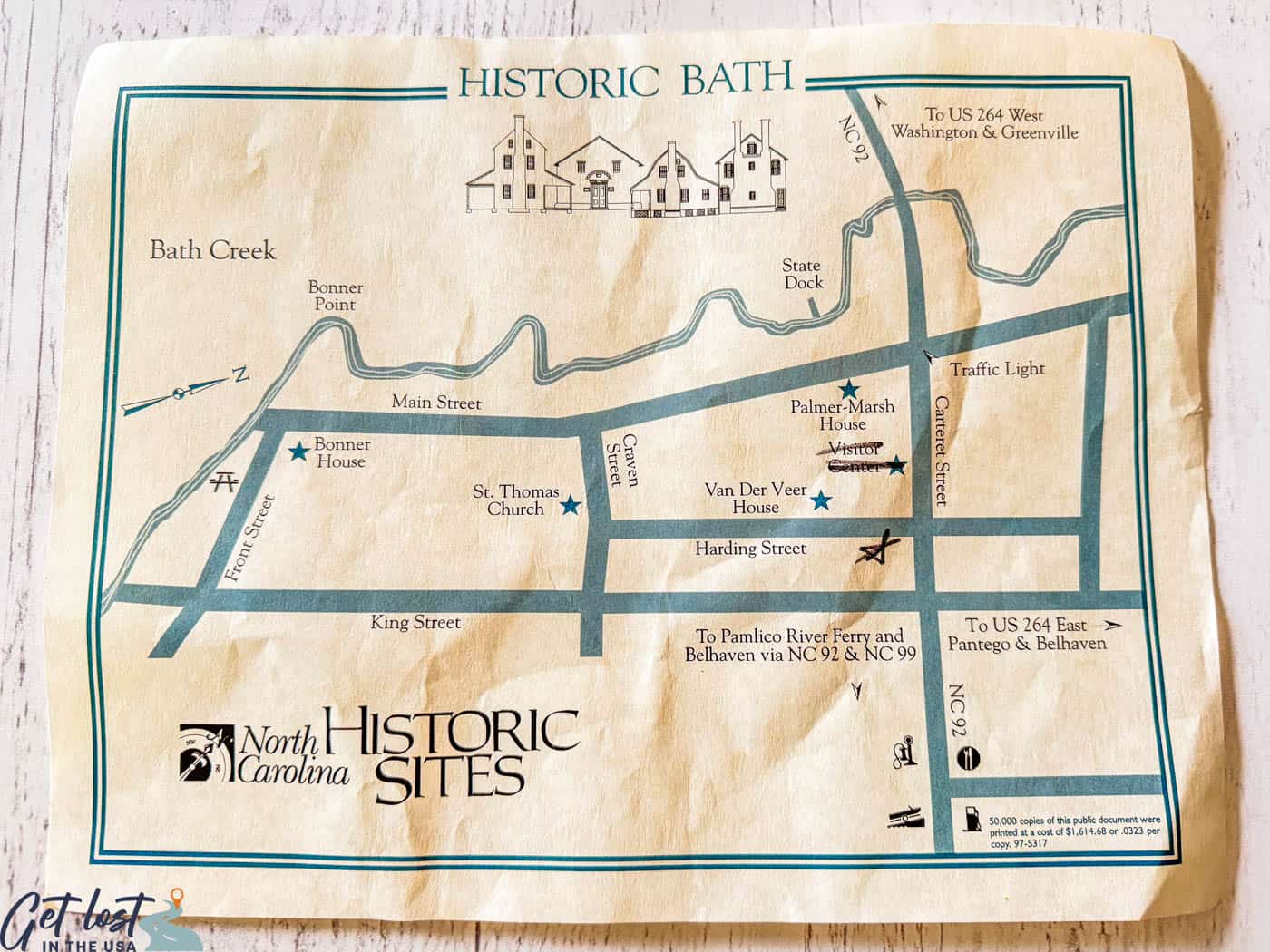 map of Bath NC