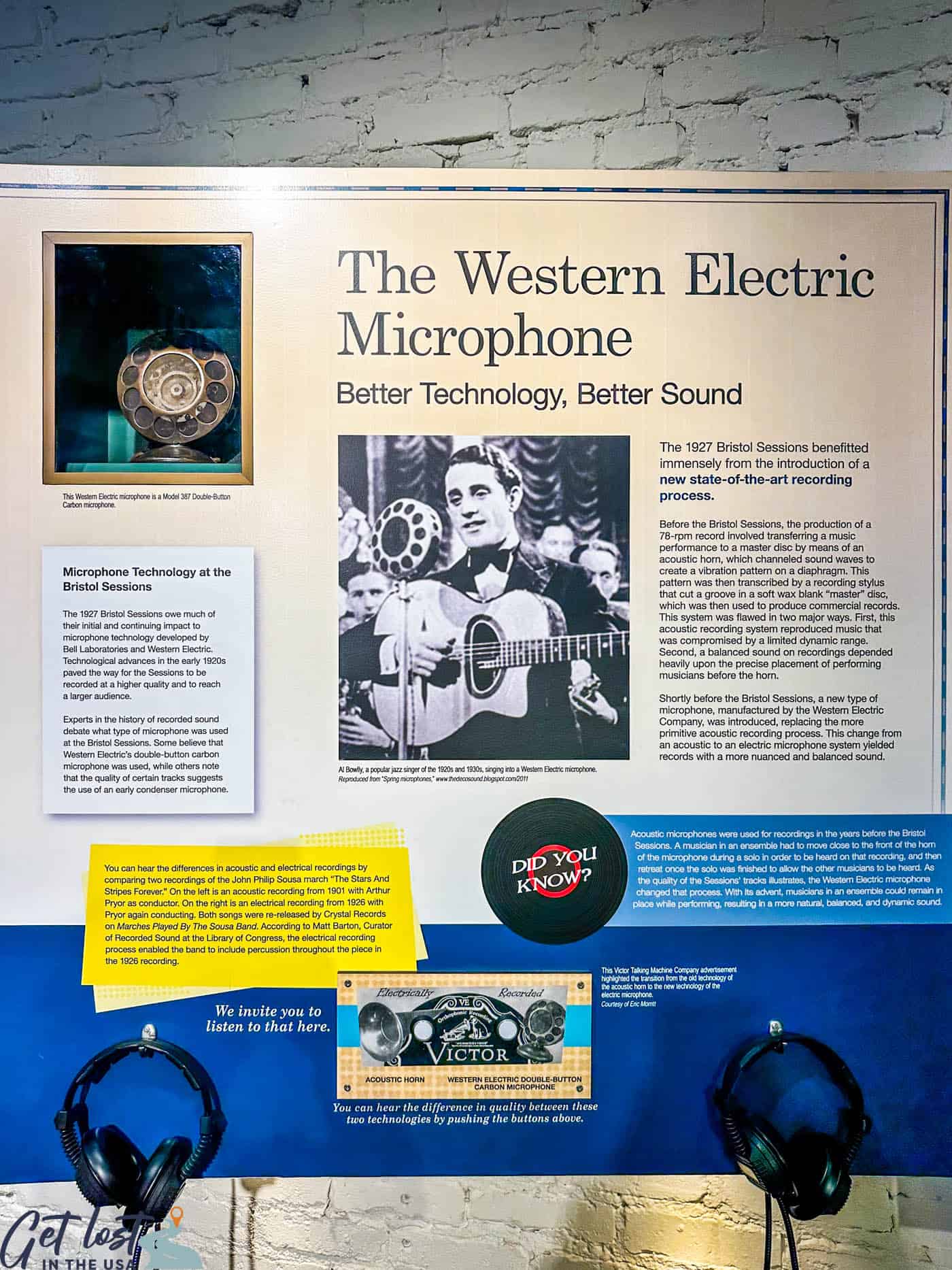 Western Electric Microphone display.