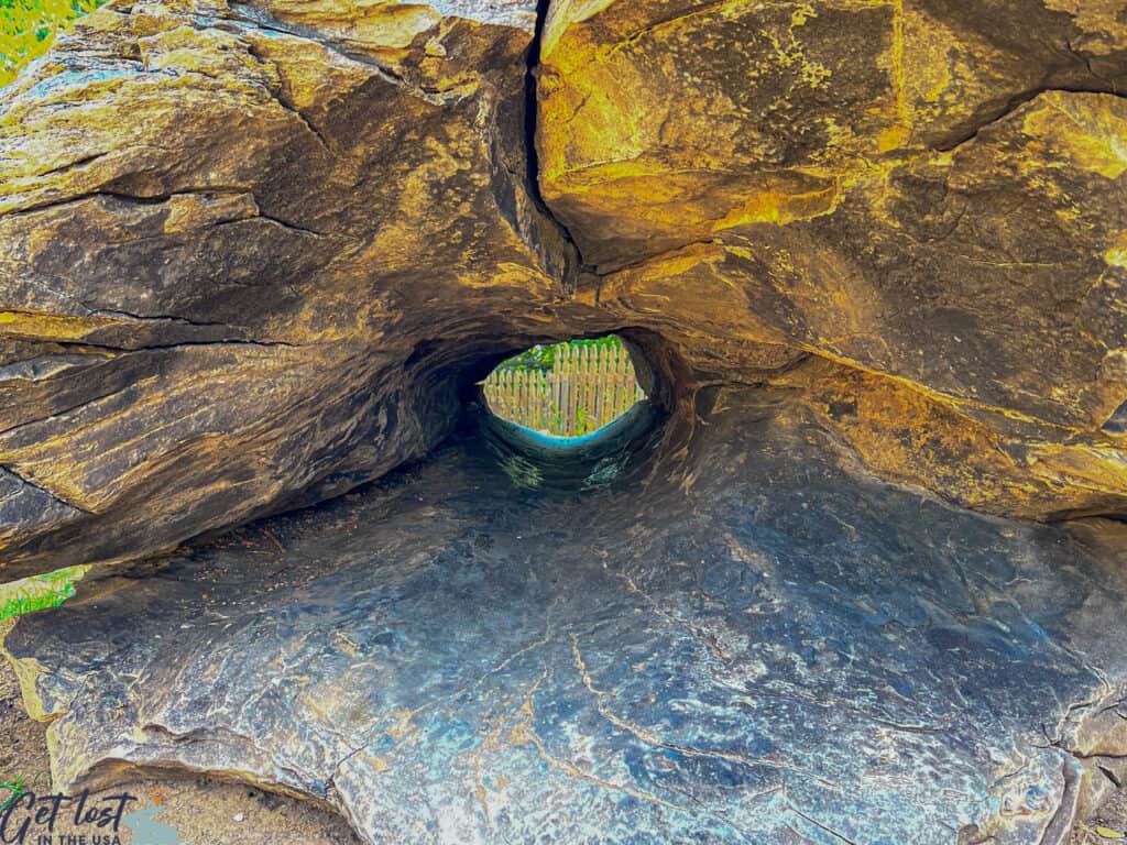 donut hole at Rock City KS.