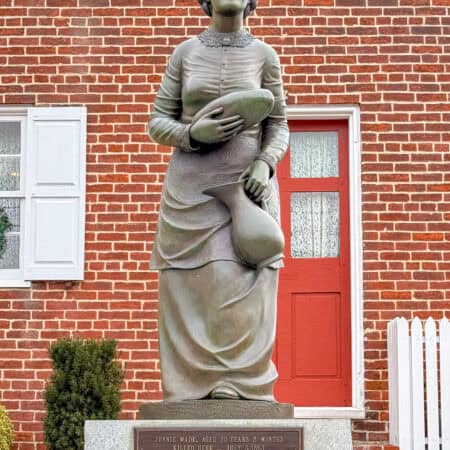 Jennie Wade statue.