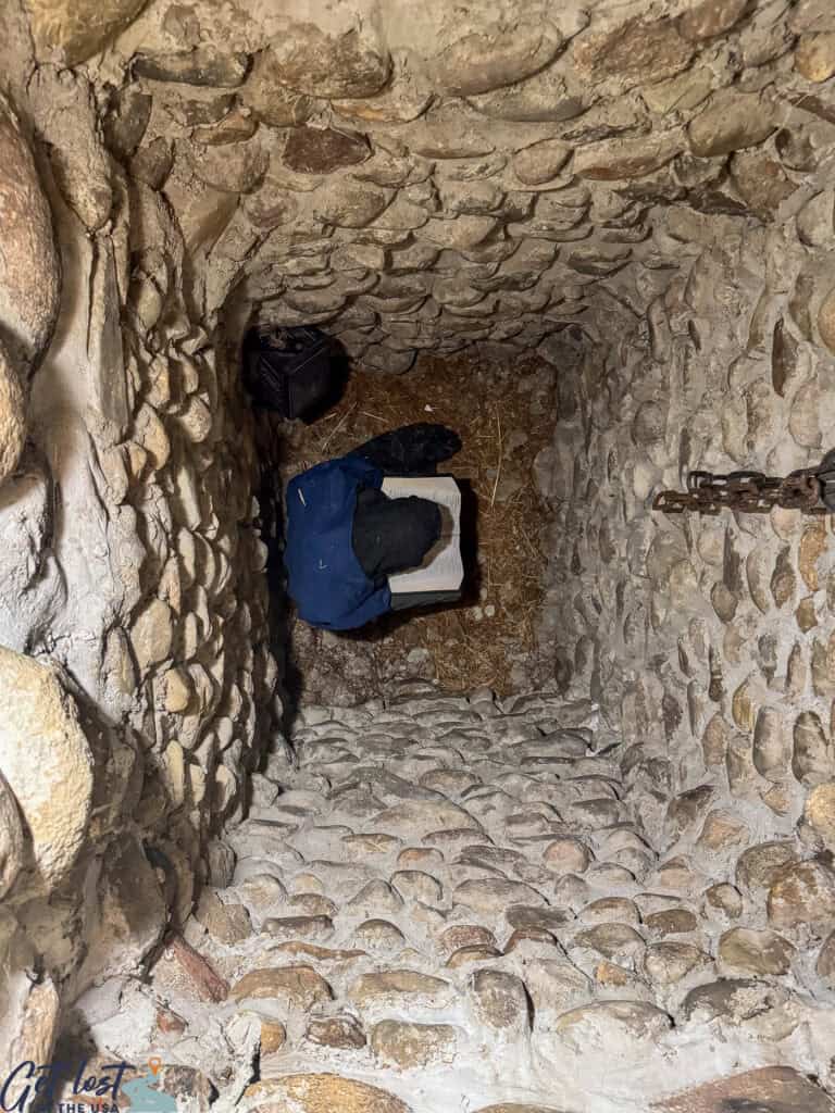 dungeon at Menno-Hof exhibit.