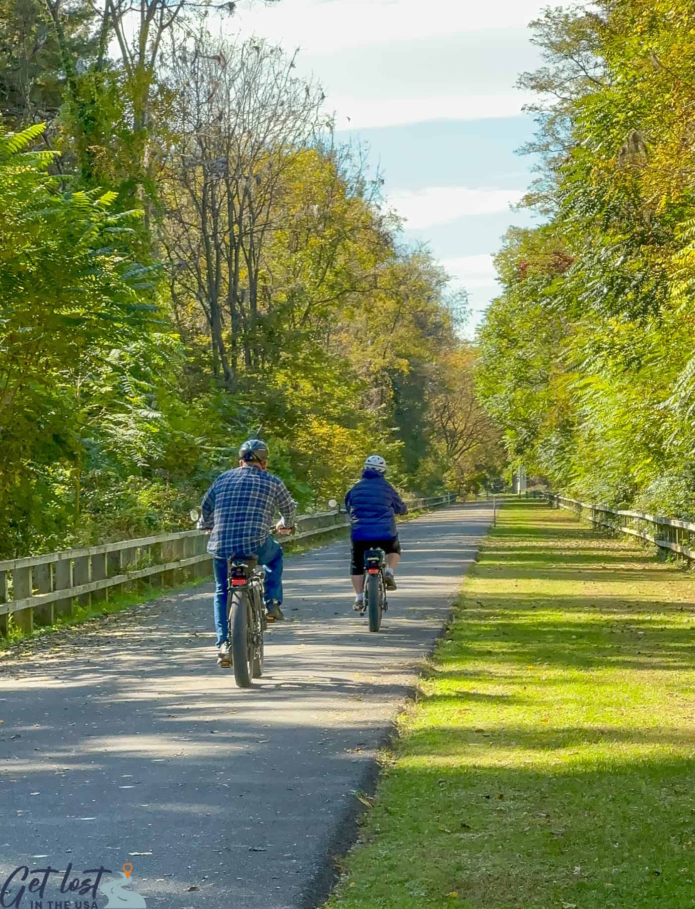 Cumberland Valley rail trail bikers.