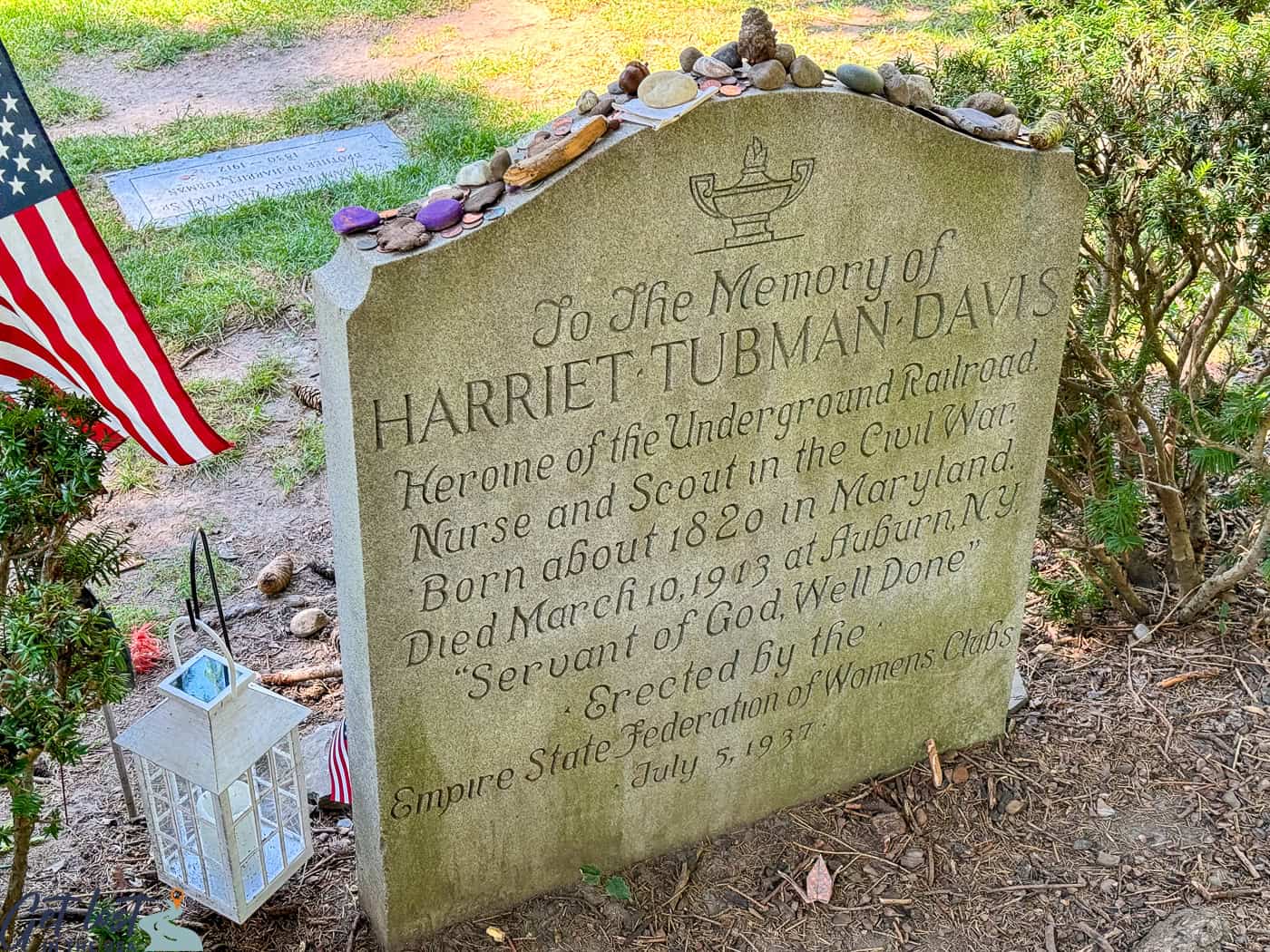 Harriet Tubman's gravesite.