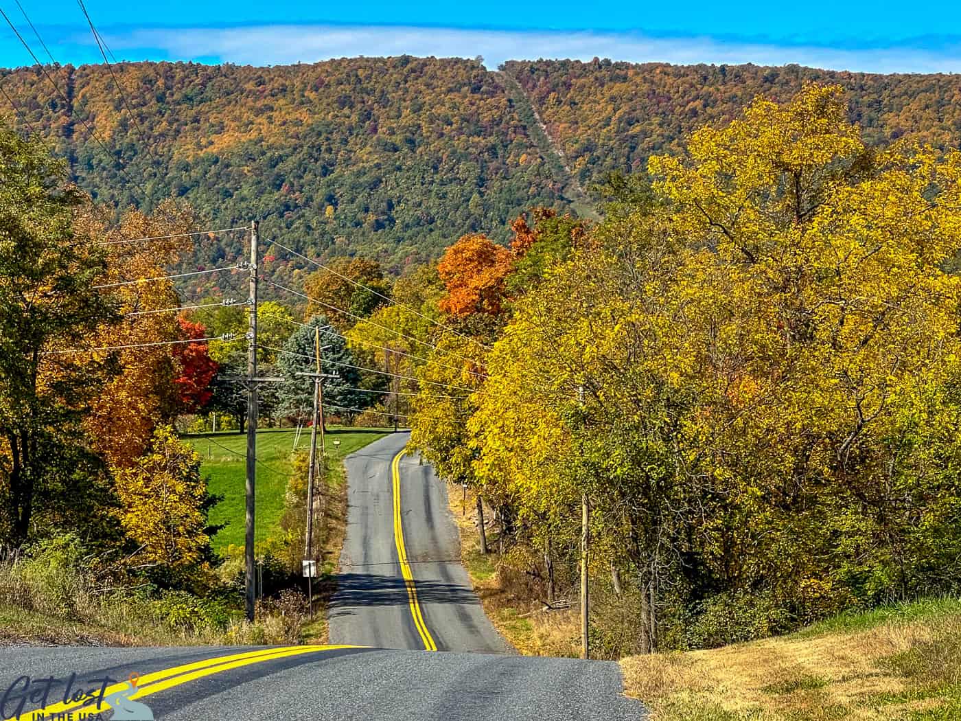 country road in Cumberland Valley.