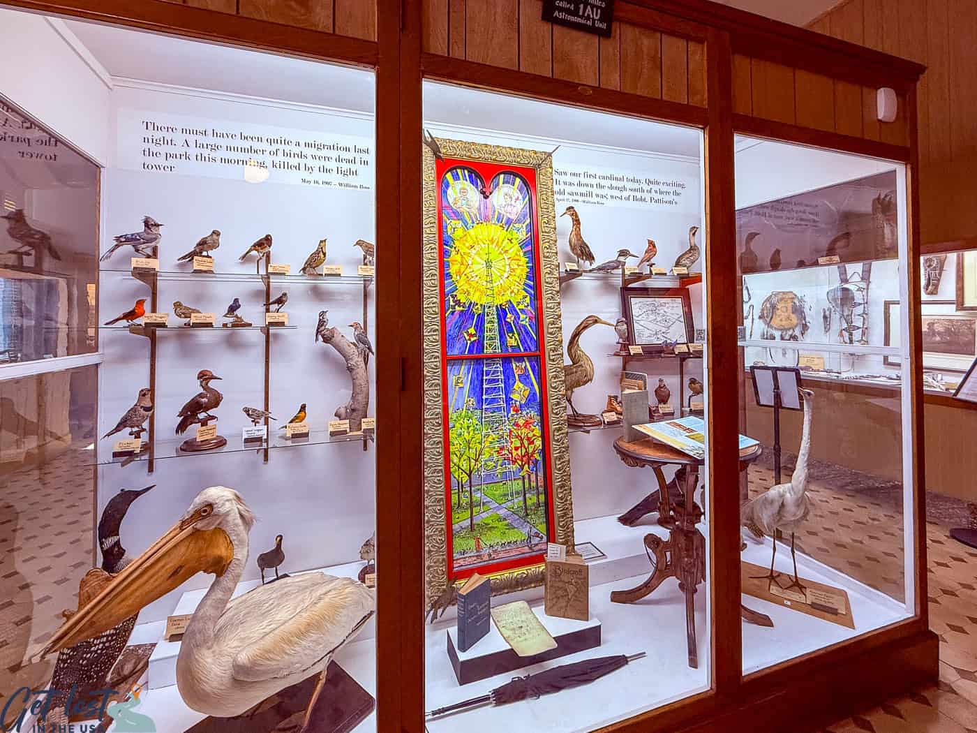 Fairfield light tower exhibit.