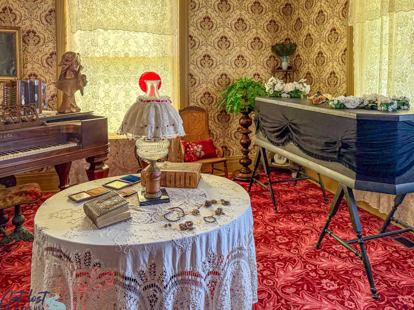 parlor in Hawkins House.