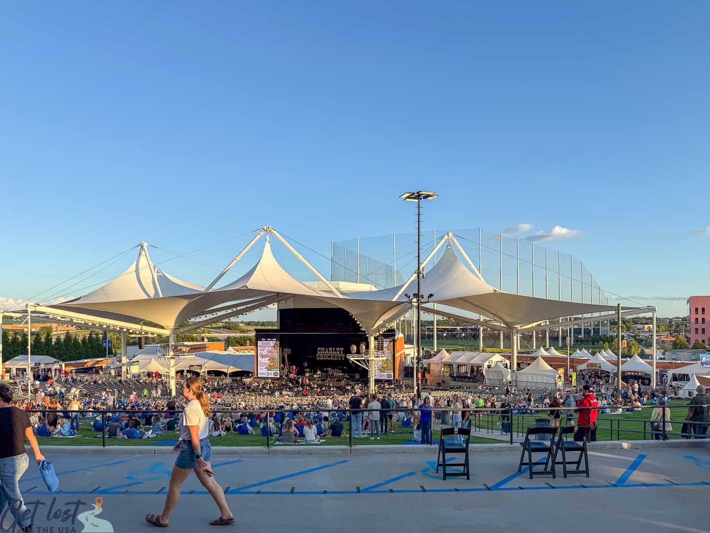 view of Walmart AMP stage.