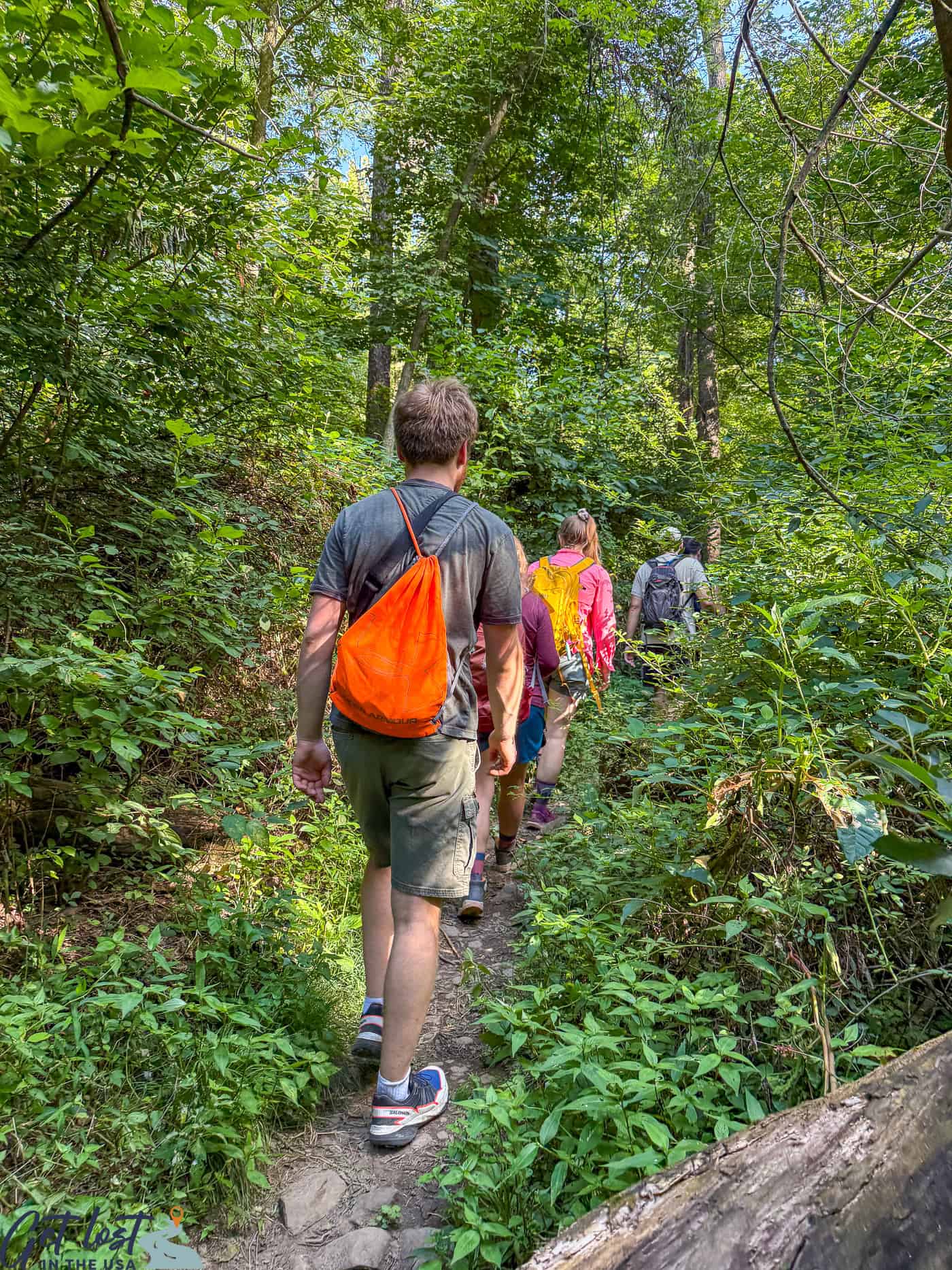 hikers on Appalachian trail.
