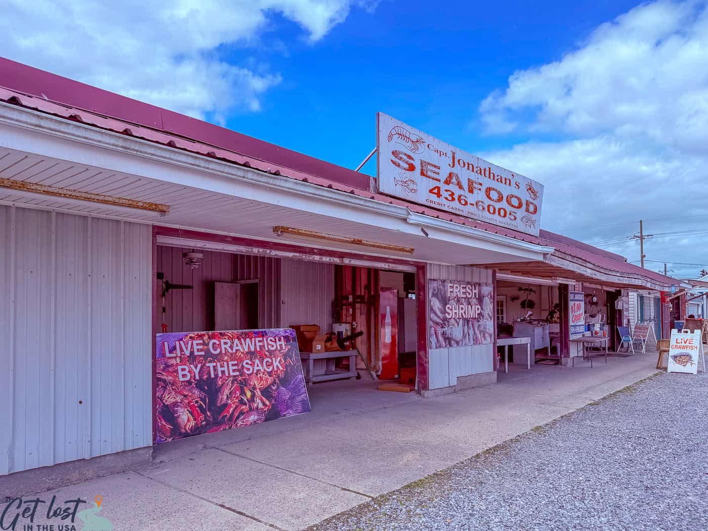 Capt. Jonathan's Seafood at Westwego Shrimp Lot.