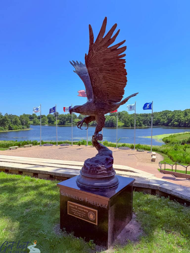 Sentinel of Freedom sculpture.