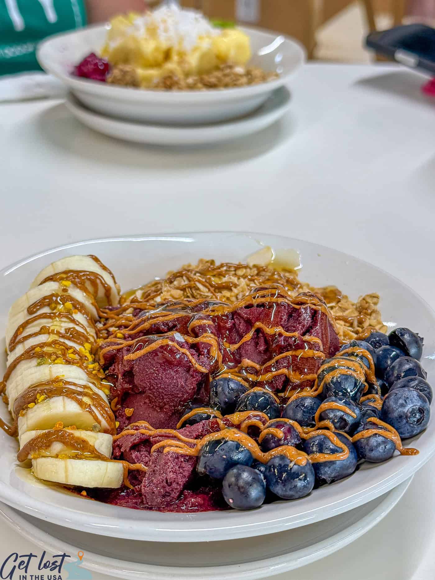 bee-licious acai bowl at Stella's Coffee Shop.