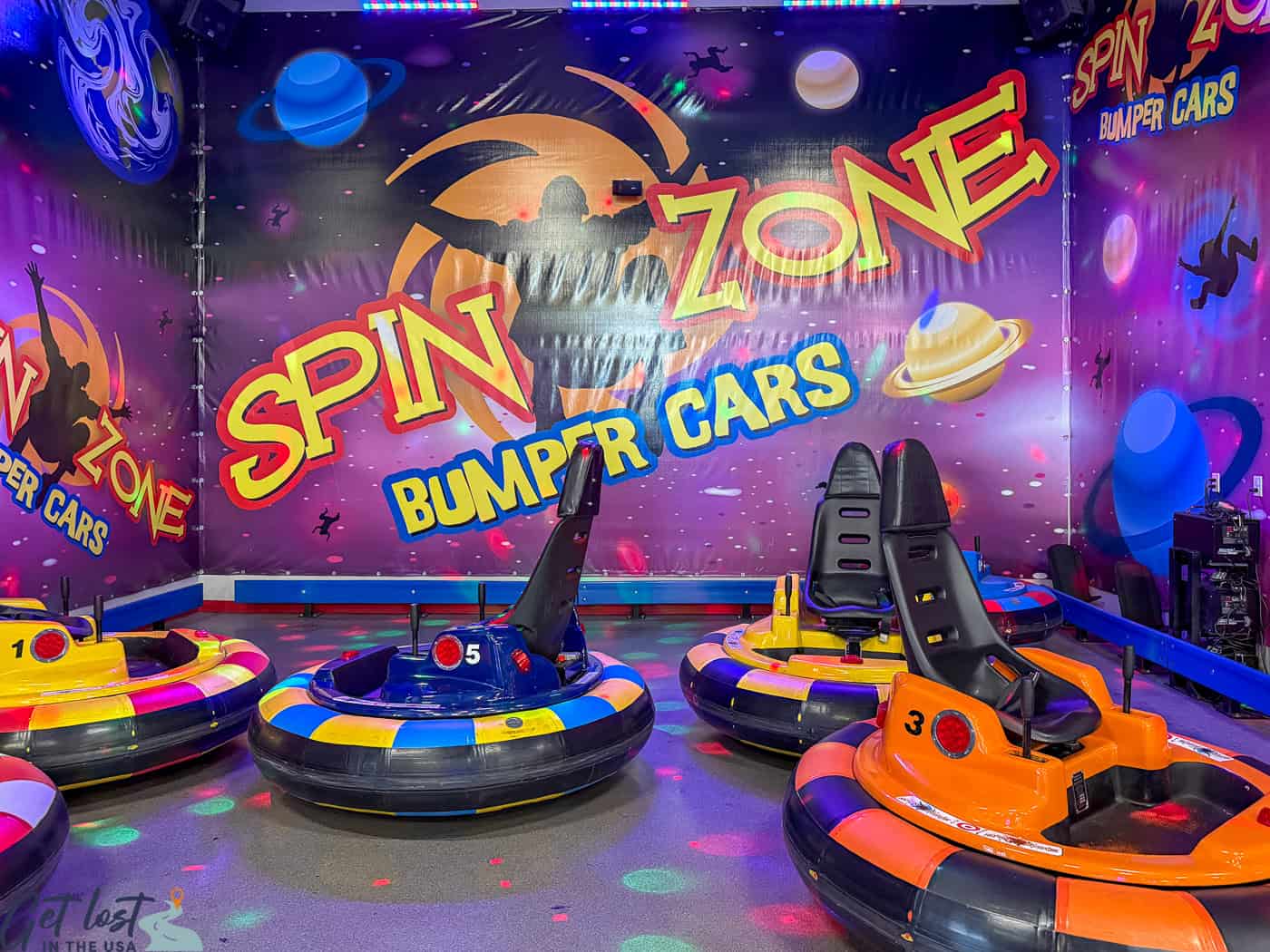 spin zone bumper cars.
