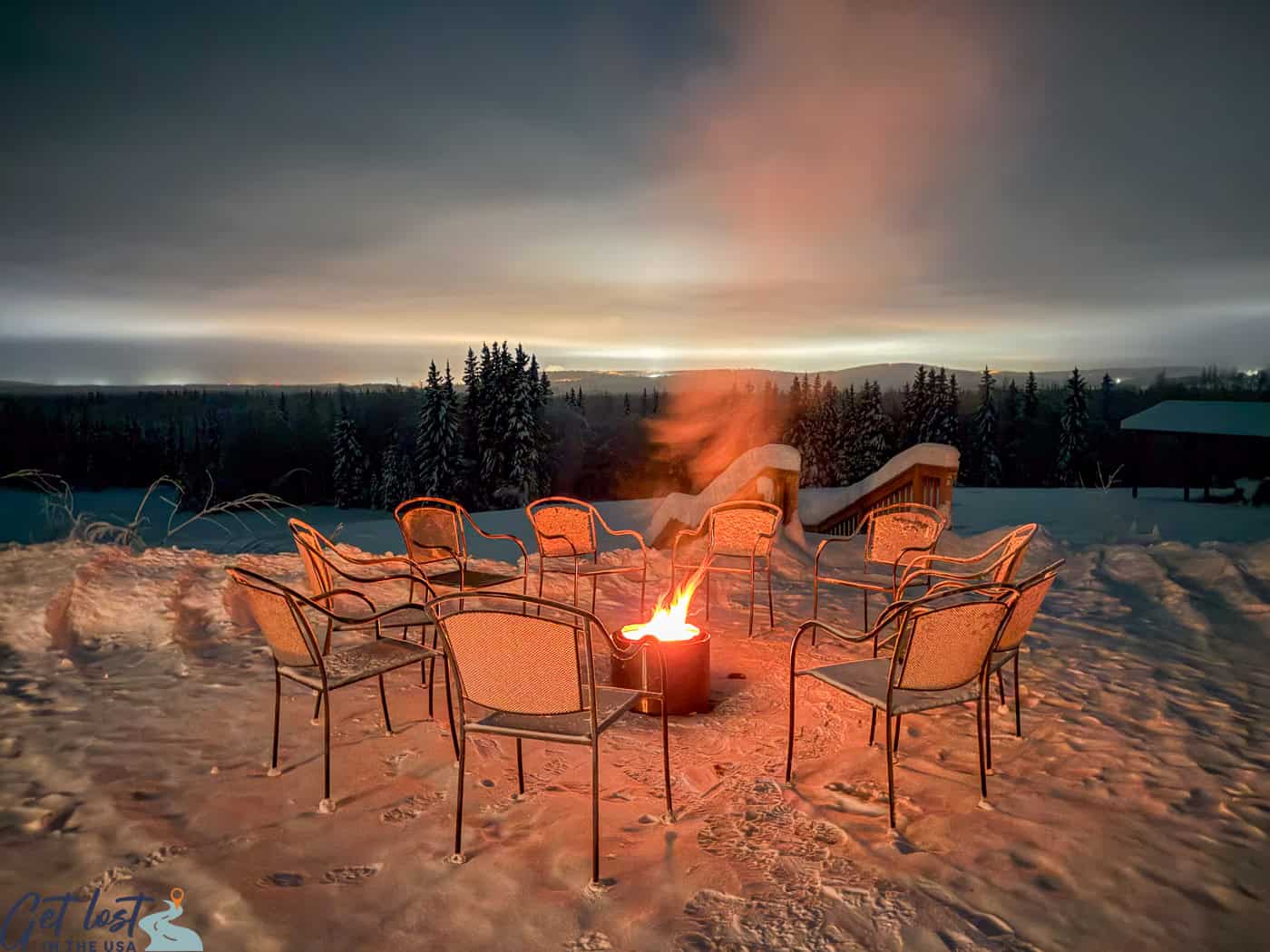 Aurora Pointe firepit.