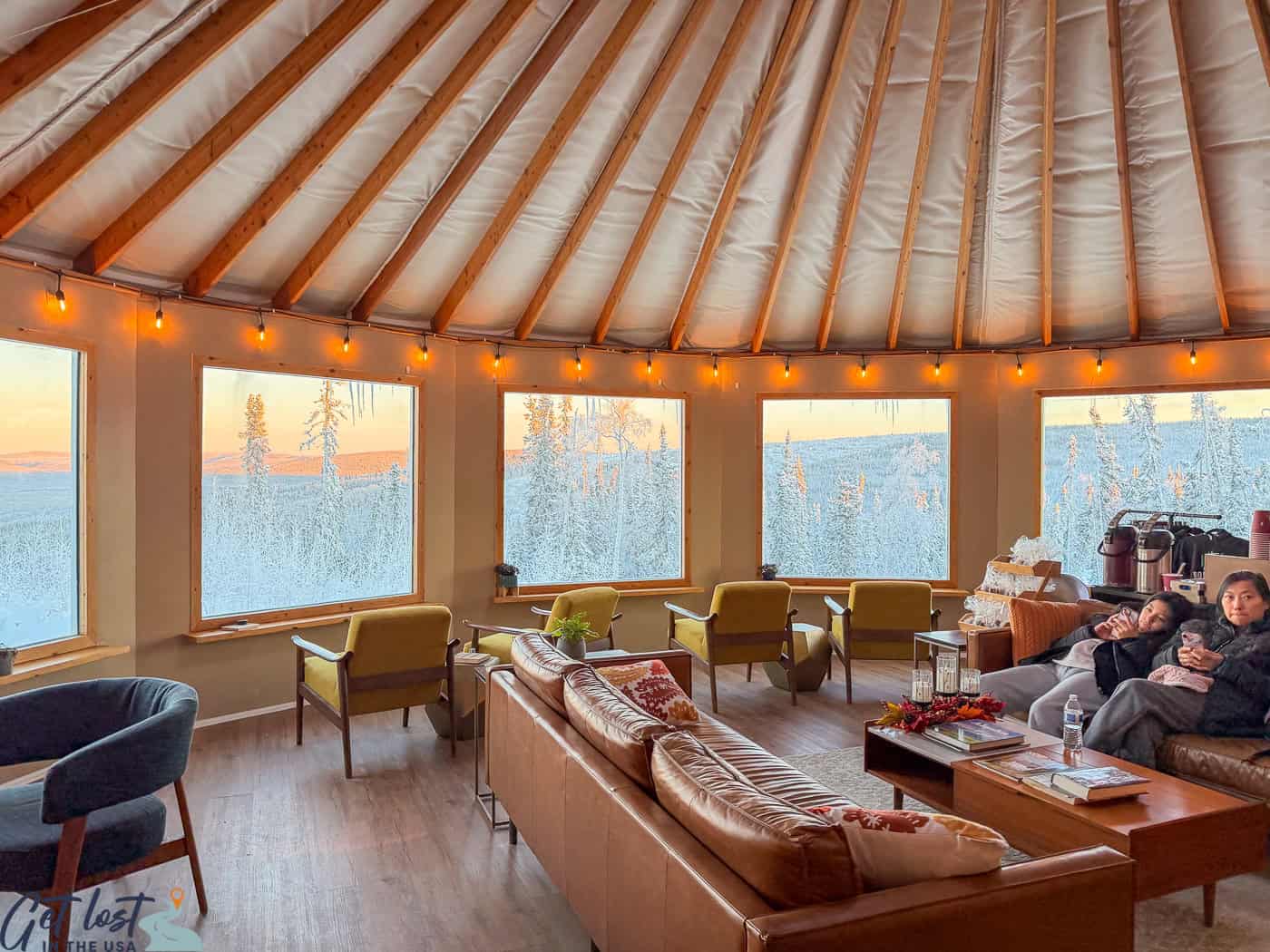Borealis Basecamp inside check-in lodge.