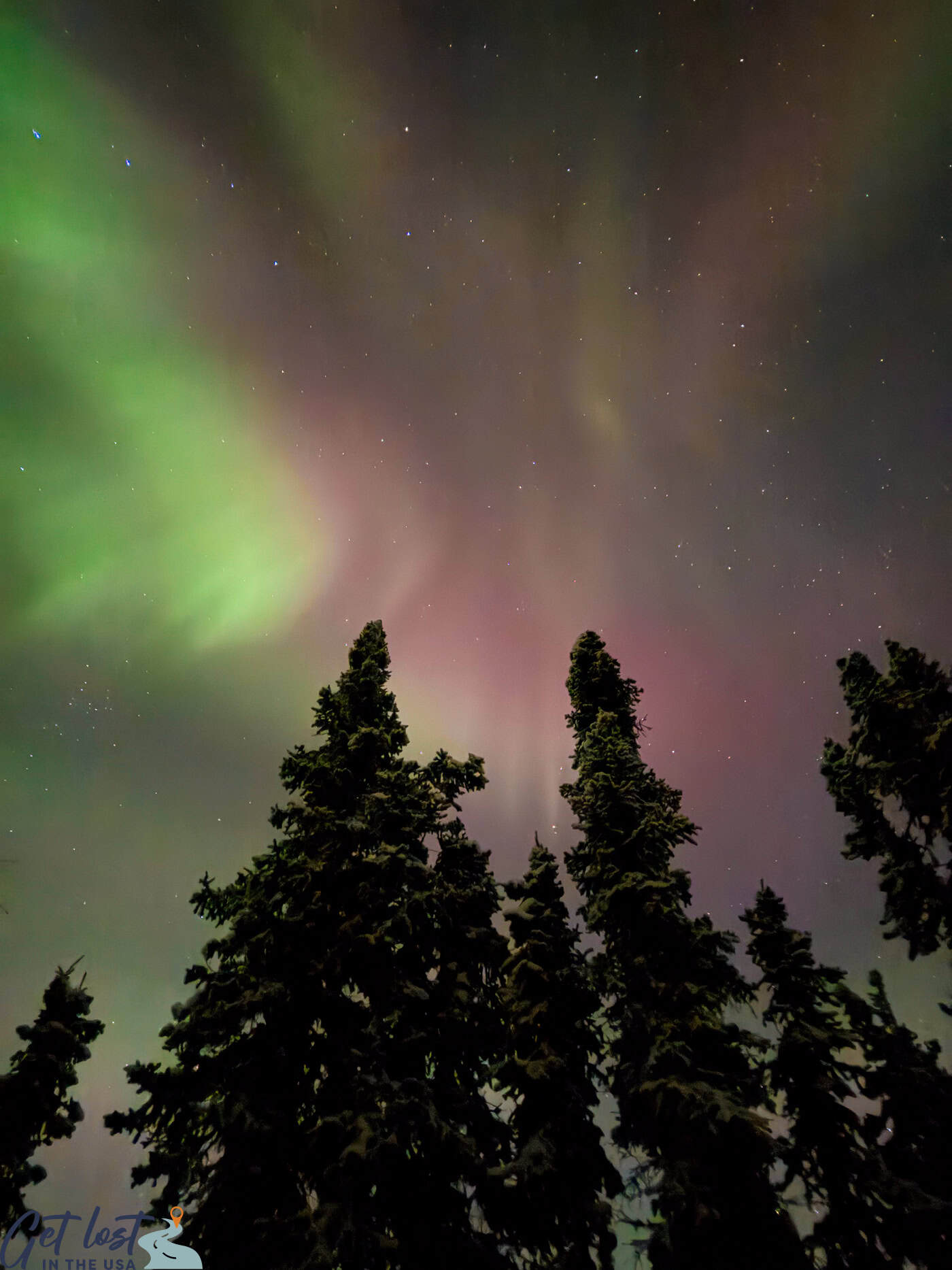 Borealis Basecamp northern lights.