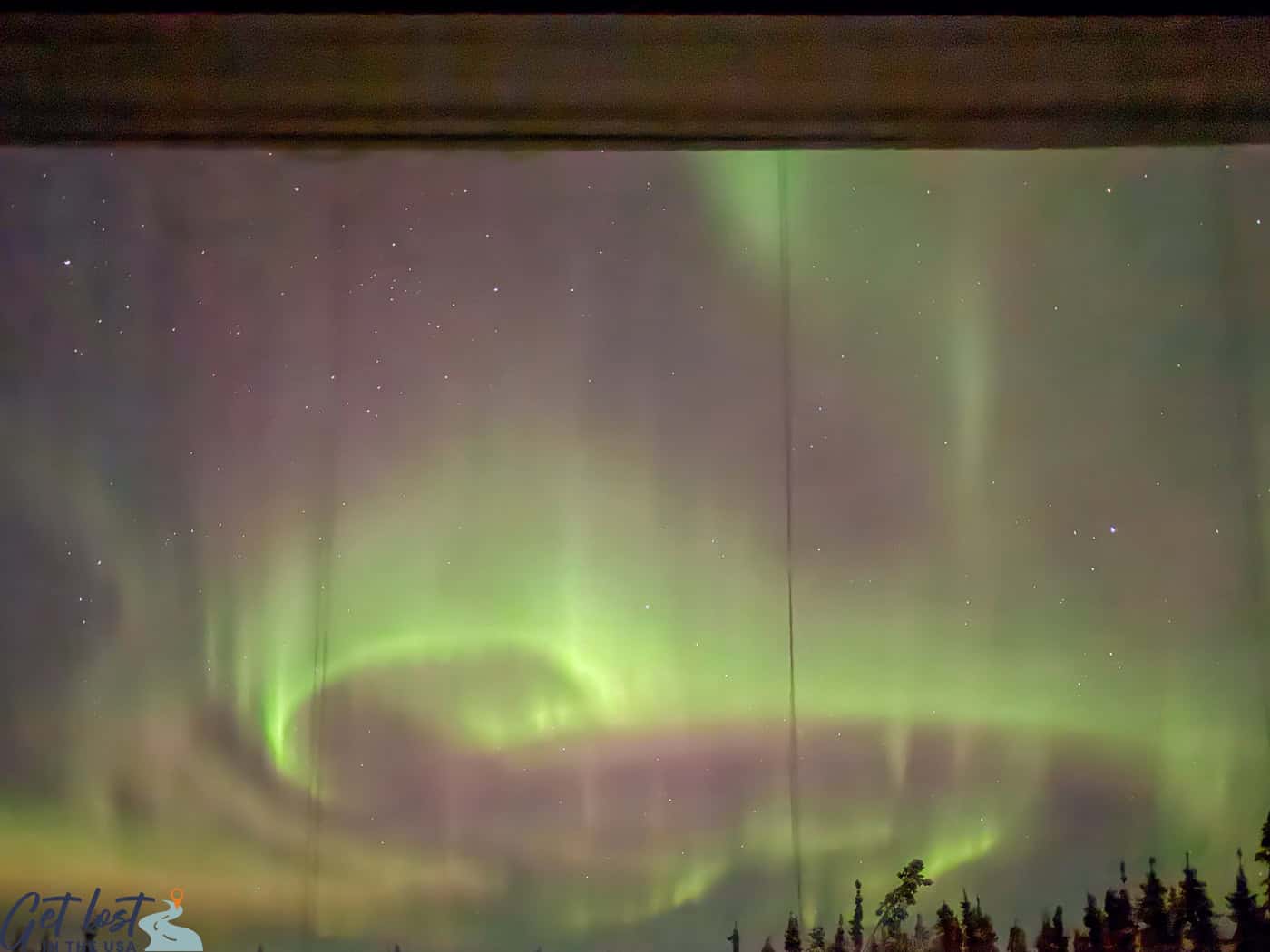 Borealis Basecamp northern lights.
