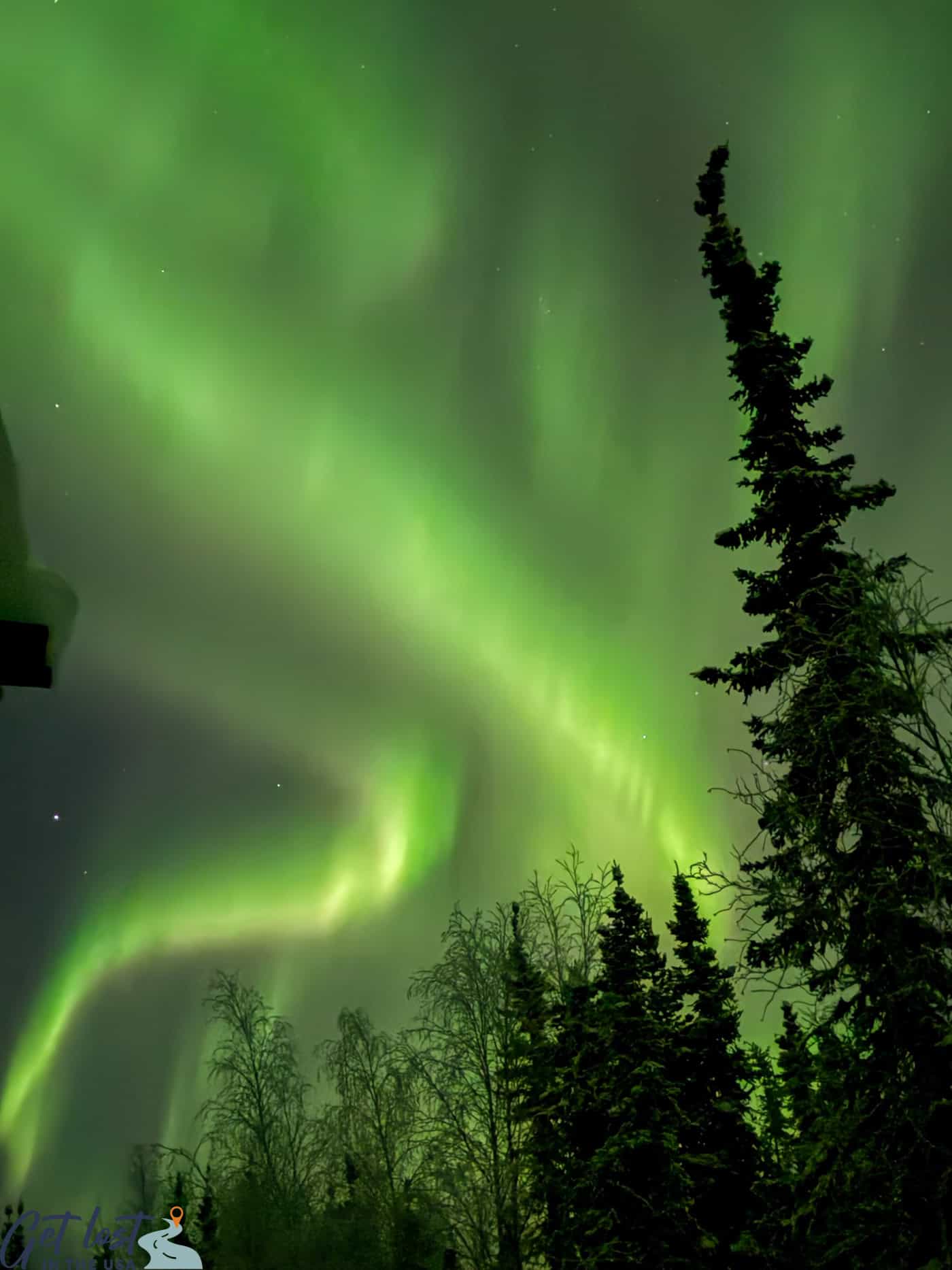 Borealis Basecamp northern lights.