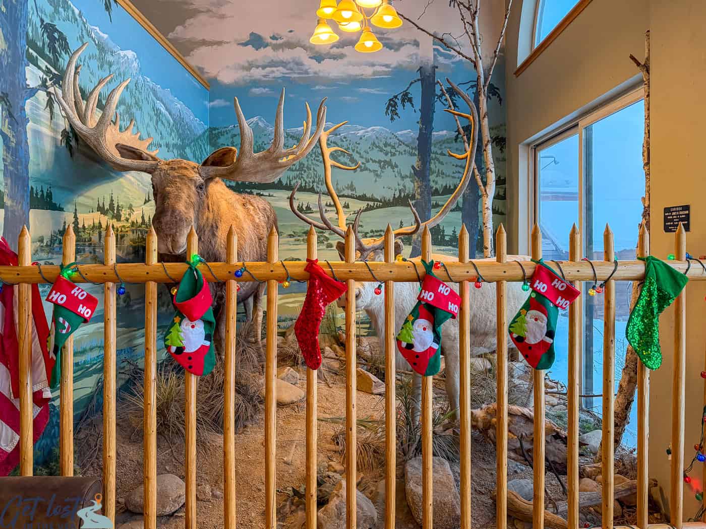 entrance to Moose Lodge.