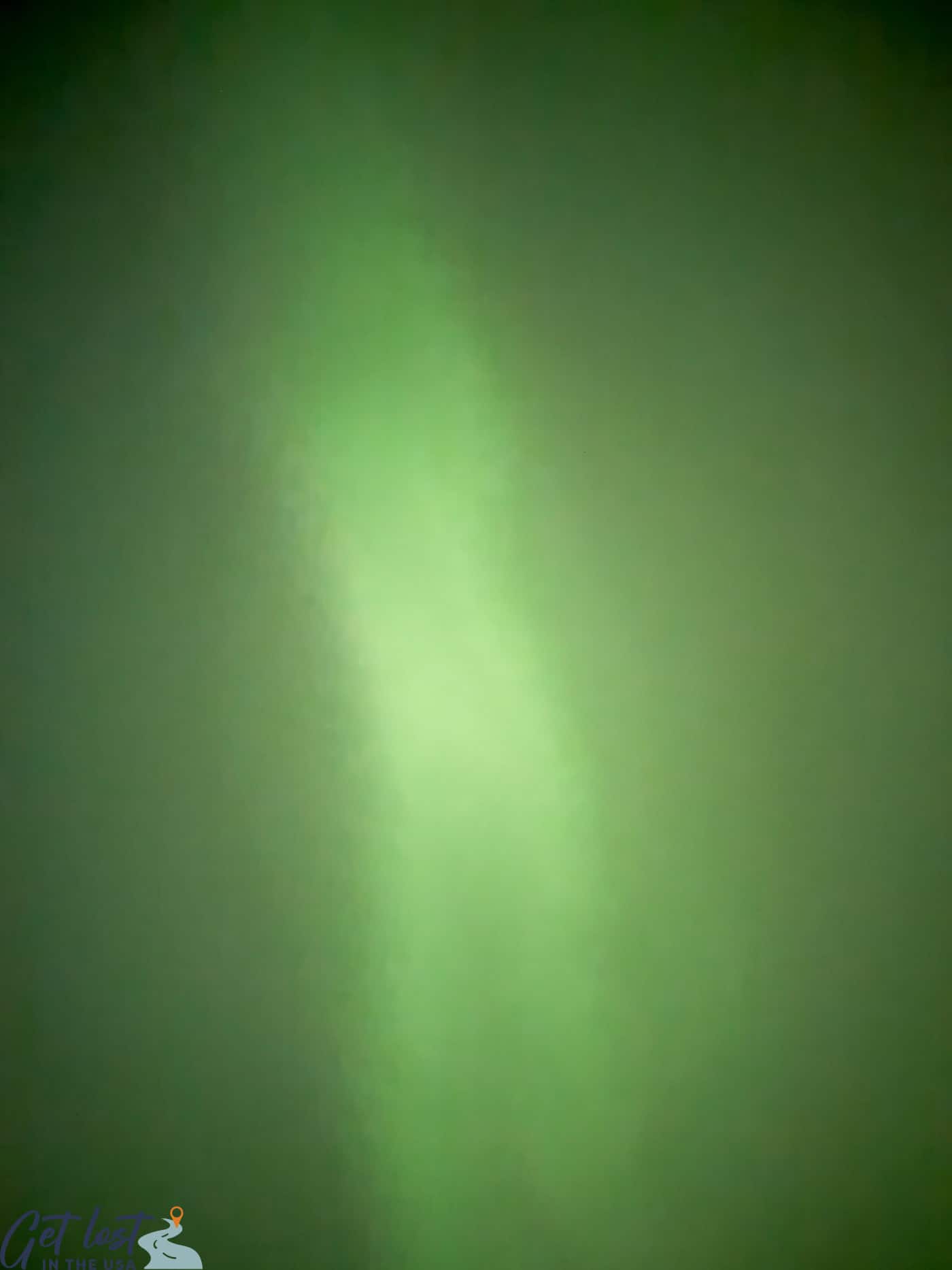 green aurora glow at Aurora Pointe.
