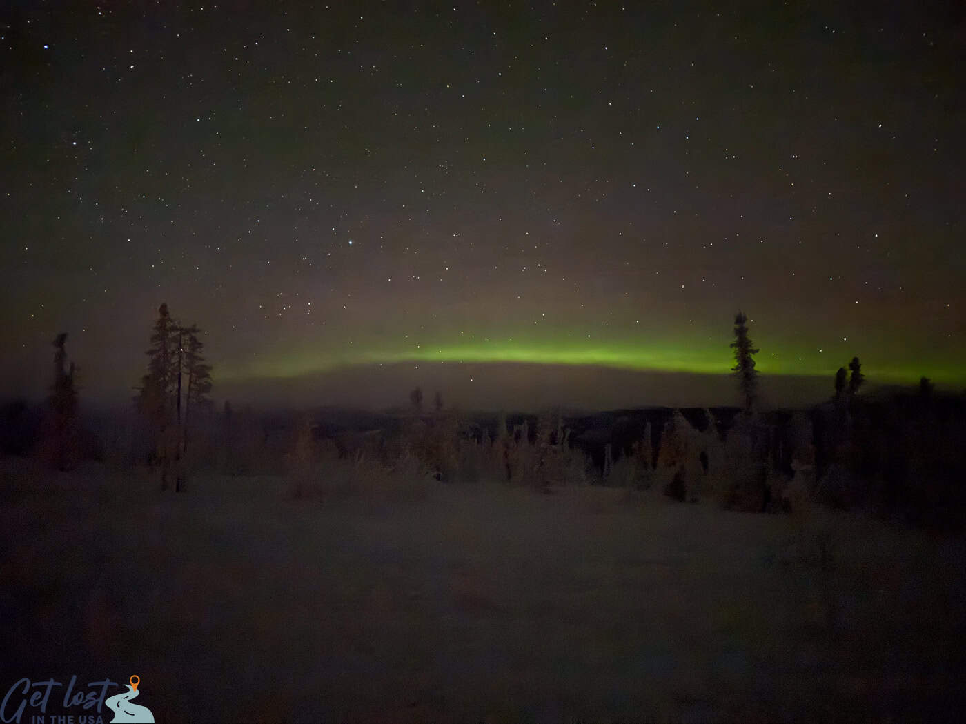 horizon aurora Chena Hot Springs Resort Northern Lights Tour.
