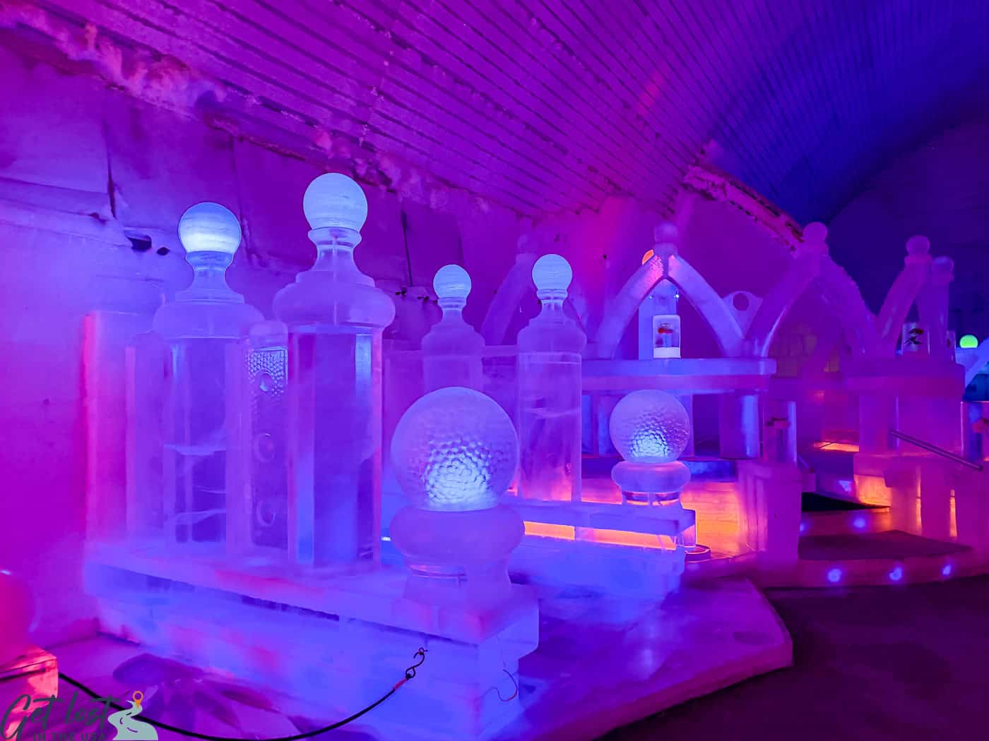 palace in Chena Hot Springs Resort Ice Museum.