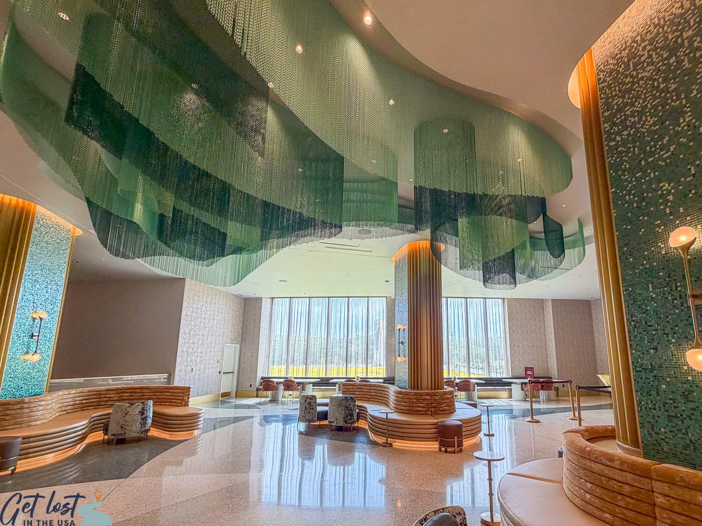 lobby of Wind Creek Chicago Southland.