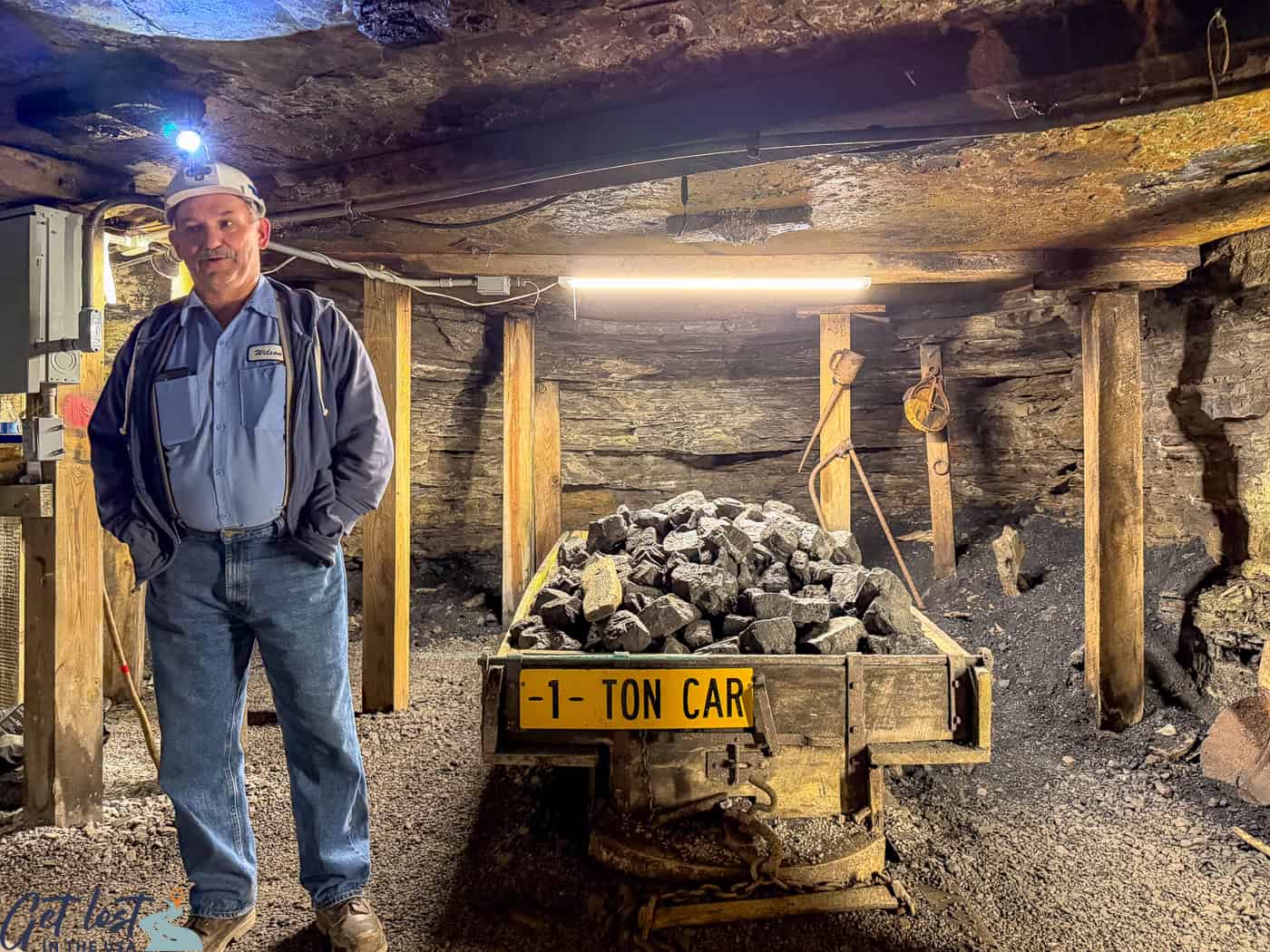 guide by 1 ton coal wagon.