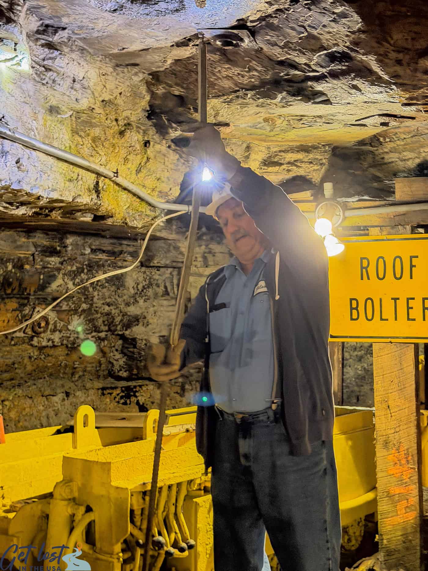 guide demo in coal mine.