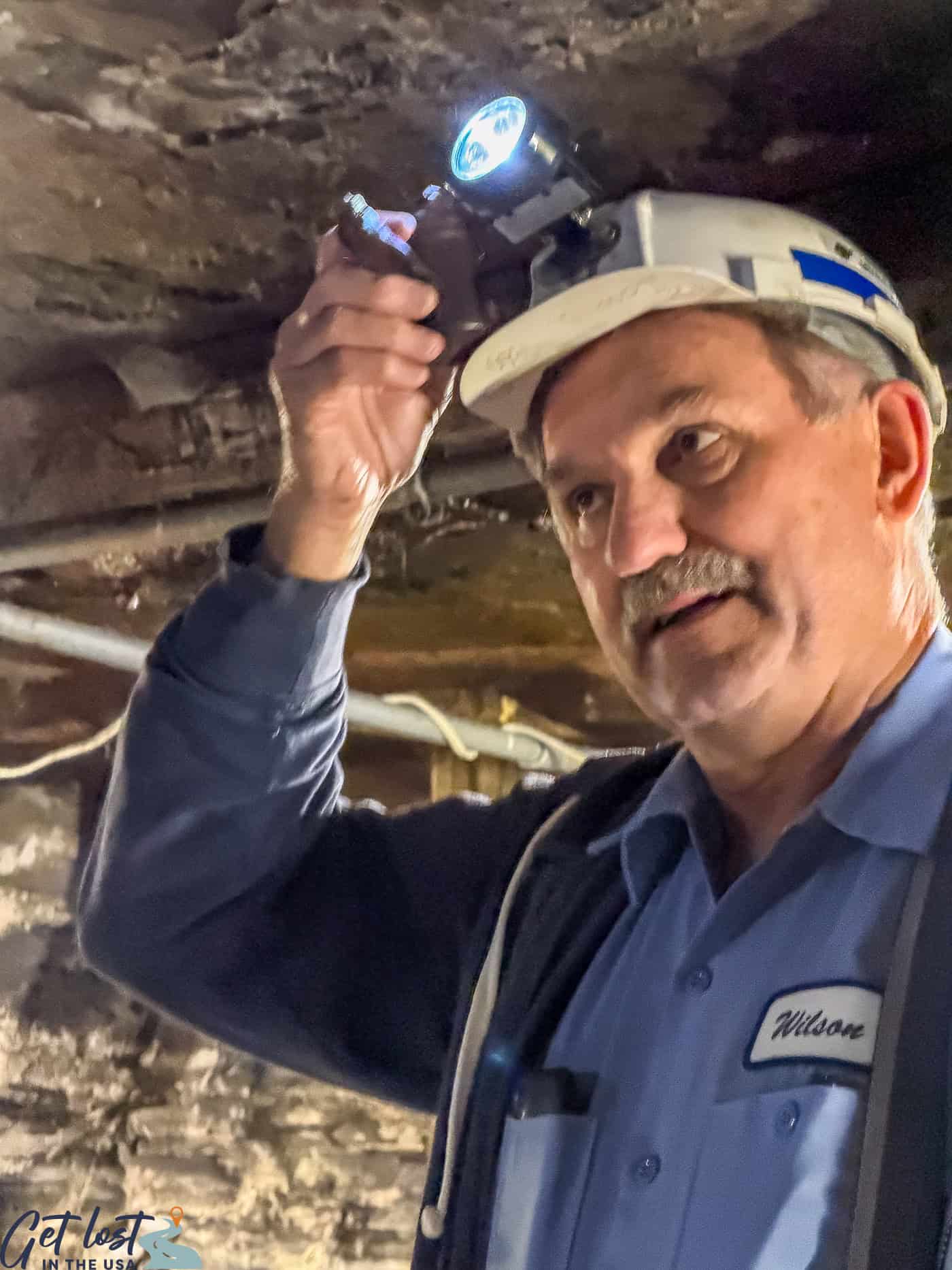 guide with headlamp.