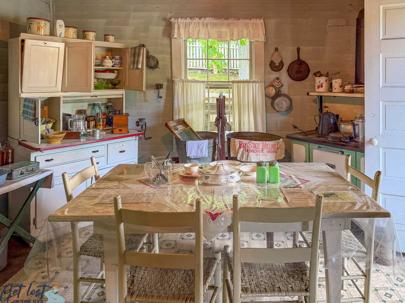 kitchen in coal miner's shanty.